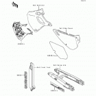 KDX250 (KDX250-D4) Decals(kdx250-d4)