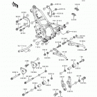 KDX250 (KDX250-D4) Рама ,крепежные детали