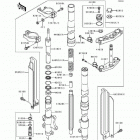 KDX250 (KDX250-D4) Front fork@(kdx250-d2 / d3 / d4)