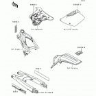KX250 (KX250-K1) Наклейки предупреждения
