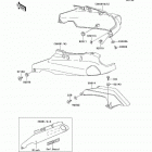 Ninja ZX-11 (ZX1100-D2) Side covers / chain cover(zx1100-d2)