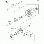 KDX200 (KDX200-E5) Front hub(kdx200-e5 / e6)