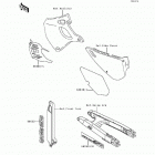 KDX250 (KDX250-D3) Decals(kdx250-d3)