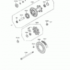 KLR650 (KL650-A7) Задняя ступица колеса