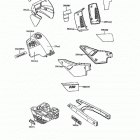 KLR650 (KL650-A7) Decals(blue / white)