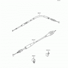 KX250 (KX250-J2) Тросы
