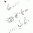 KX250 (KX250-J2) Change drum / shift fork