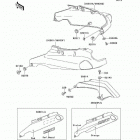 Ninja ZX-11 (ZX1100-D1) Side covers / chain cover(zx1100-d1)