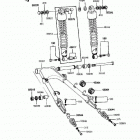 Police 1000 (KZ1000-P12) Swingarm / shock absorber