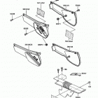 KLR250 (KL250-D9) Side cover / chain case
