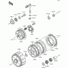 KX125 (KX125-J1) Сцепление