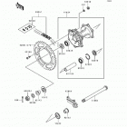 KX125 (KX125-J1) Задняя ступица колеса