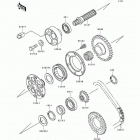 Ninja ZX-7R (ZX750-K2) Generator shaft