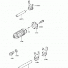 KLR250 (KL250-D8) Change drum / shift fork