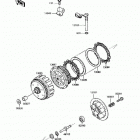 KLR250 (KL250-D8) Сцепление