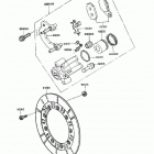 KLR250 (KL250-D8) Передний суппорт тормозной