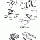 KLR650 (KL650-A5) Decal(blue / white)(kl650-a5)