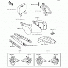 KX125 (KX125-H2) Наклейки