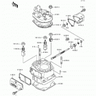 KX125 (KX125-H2) Cylinder head / cylinder(kx125-h2)