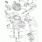 KX250 (KX250-H2) Цилиндр и головка цилиндров