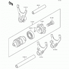 KX500 (KX500-E3) Change drum / shift fork