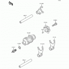 Tengai (KL650-B3) Change drum / shift fork