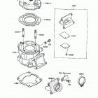 KX80 Big Wheel (KX80-N3) Цилиндр и головка цилиндров