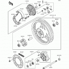EX500 (EX500-A4) Rear wheel / chain / coupling