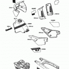 KLR650 (KL650-A4) Decal(blue / white)(kl650-a3 / a4)