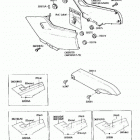 Ninja 250R (EX250-F4) Боковые обтекатели