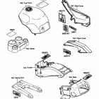 Ninja ZX-10 (ZX1000-B3) Наклейки предупреждения