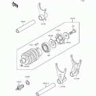 Ninja ZX-6 (ZX600-D1) ZZR600 Change drum / shift fork