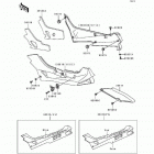Ninja ZX-6 (ZX600-D1) ZZR600 Side cover / chain case