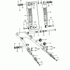 Police 1000 (KZ1000-P9) Swing arm / shock absorber