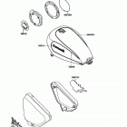 Vulcan 750 (VN750-A6) Decal(red / red)(vn750-a6 / a7)