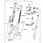 KX80 Big Wheel (KX80-L2) Front fork(l2 / n2 / )