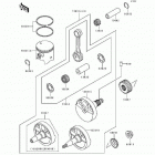 KDX200 (KDX200-E1) Crankshaft / piston