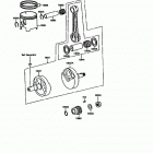 KX125 (KX125-G1) Коленвал и поршни