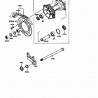 KX125 (KX125-G1) Задняя ступица колеса