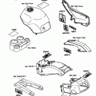 Ninja ZX-10 (ZX1000-B2) Наклейки предупреждения