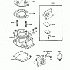 KX80 Big Wheel (KX80-N1) Цилиндр и головка цилиндров