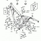 KDX200 (KDX200-C3) Рама ,крепежные детали