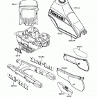 KLR250 (KL250-D5) Наклейки