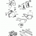 KLR650 (KL650-A2) Decal(blue / white)(kl650-a2)