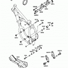 KX125 (KX125-F1) Рама ,крепежные детали