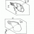 KX125 (KX125-F1) Боковые обтекатели