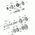 KX125 (KX125-F1) ТРАНСМИССИЯ
