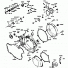 KX250 (KX250-F1) Крышки двигателя