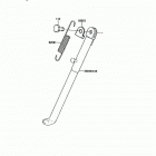 KDX80 (KDX80-C1) Подножка