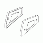 GOLD WING  GL1800 Floorboard lower cover (passenger) (chrome)